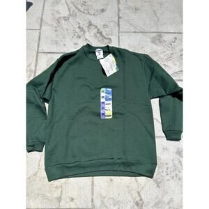 Vintage 90s Jerzees Crewneck Solid Green - New with tags